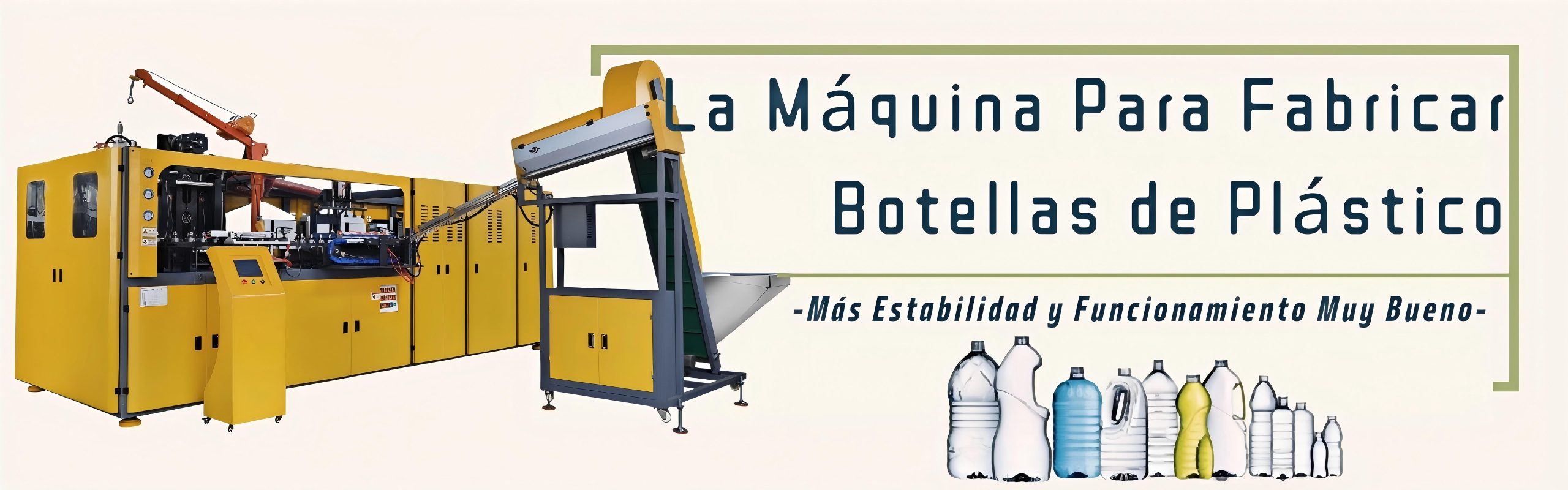 la máquina para fabricar botellas de plástico