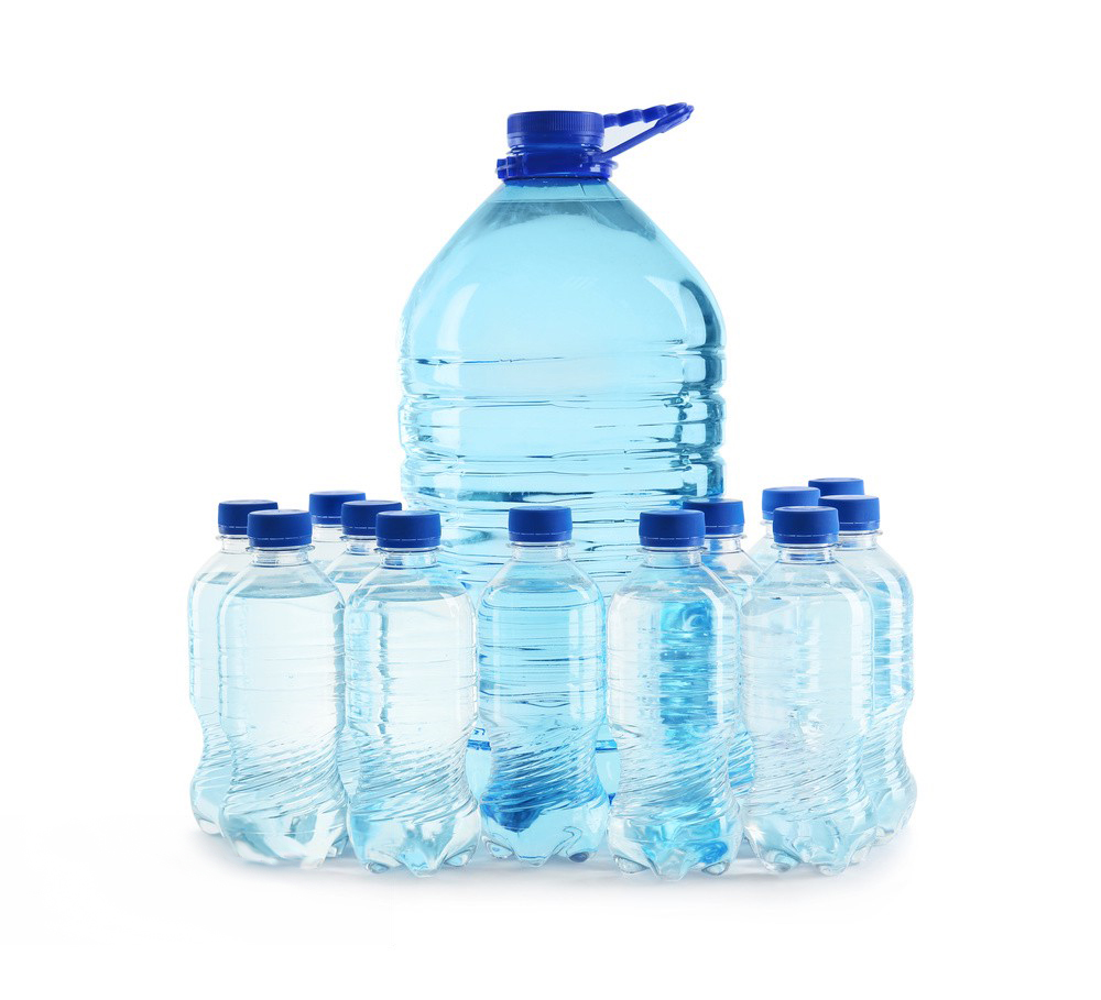 200ml and 20L water bottles